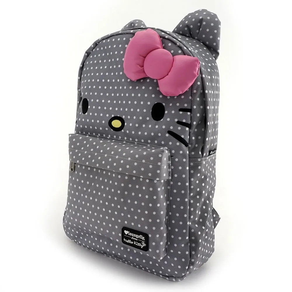 Hello Kitty Grey Polka Dot Backpack