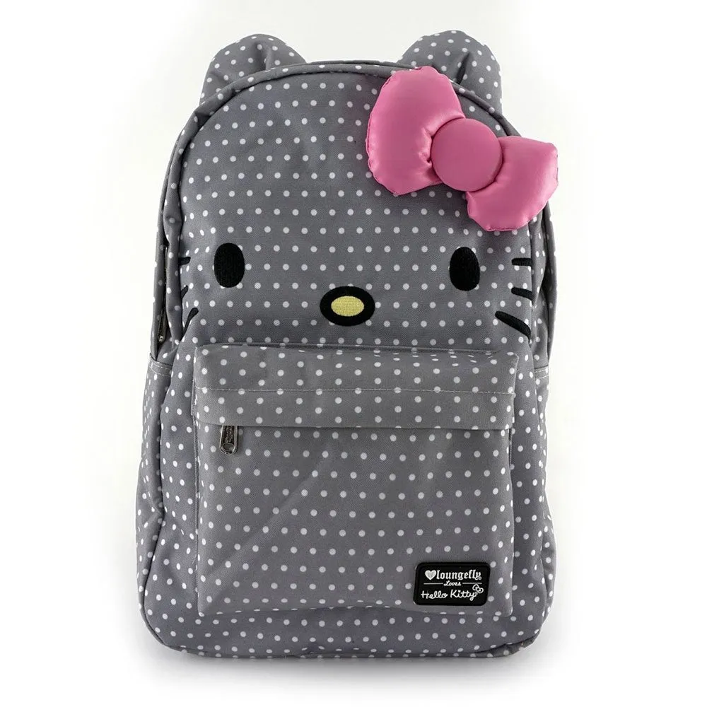 Hello Kitty Grey Polka Dot Backpack