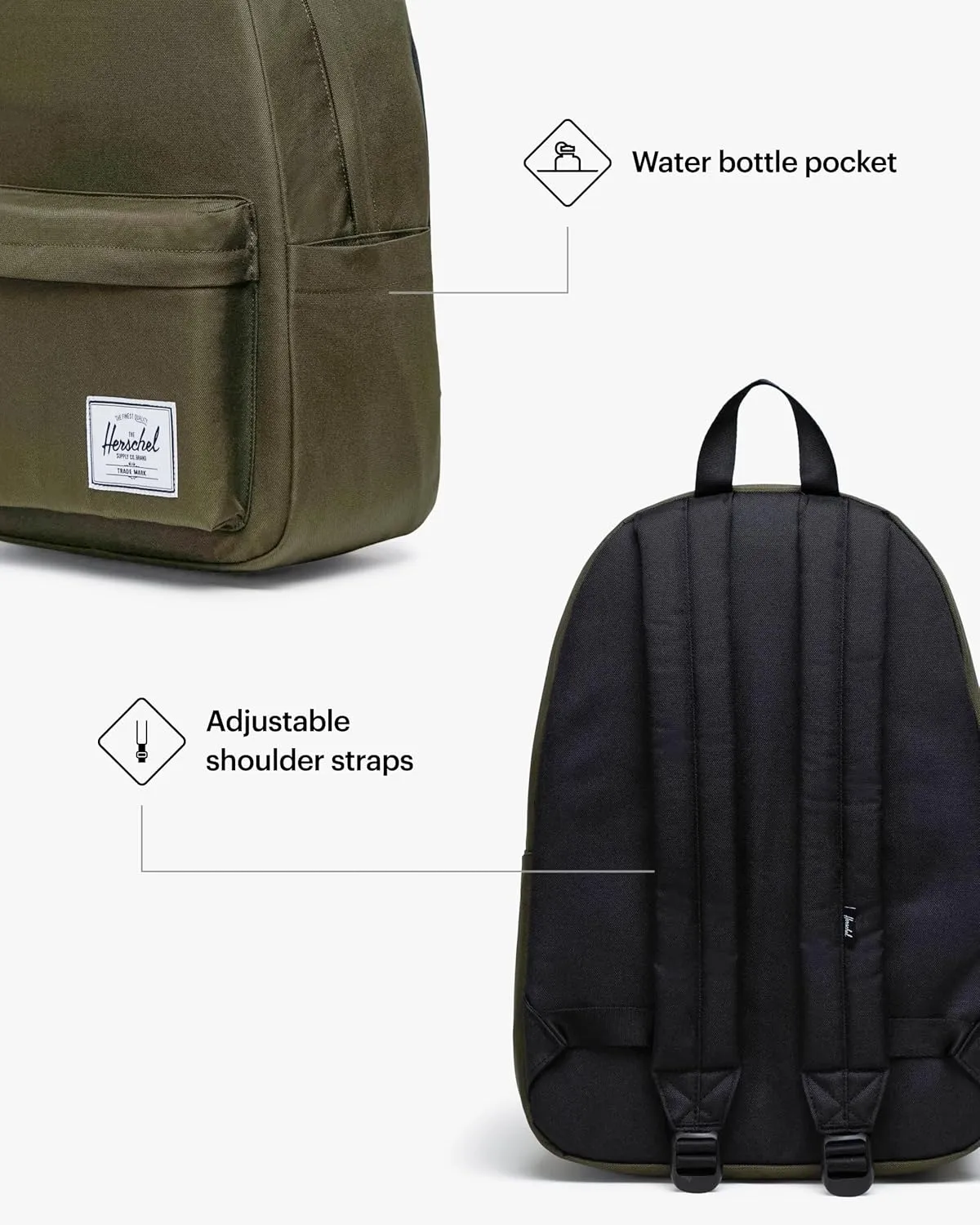 Herschel Supply Co. Herschel Classic XL Backpack, Ivy Green, One Size