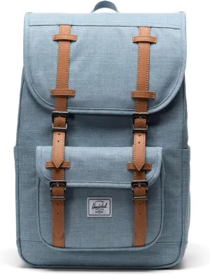 Herschel Supply Co. Little America Mid Backpack, Ashley Blue Crosshatch, One Size