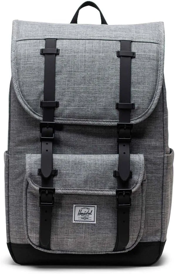 Herschel Supply Co. Little America Mid, Raven Crosshatch, One Size