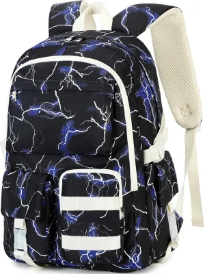 Hidds Laptop Backpacks for Teens Boys Mens Lightning School Bag College Backpack Travel Casual Daypack Bookbags Students