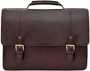 Hidesign Charles Large Double Gusset Leather 17" Laptop Compatible Briefcase