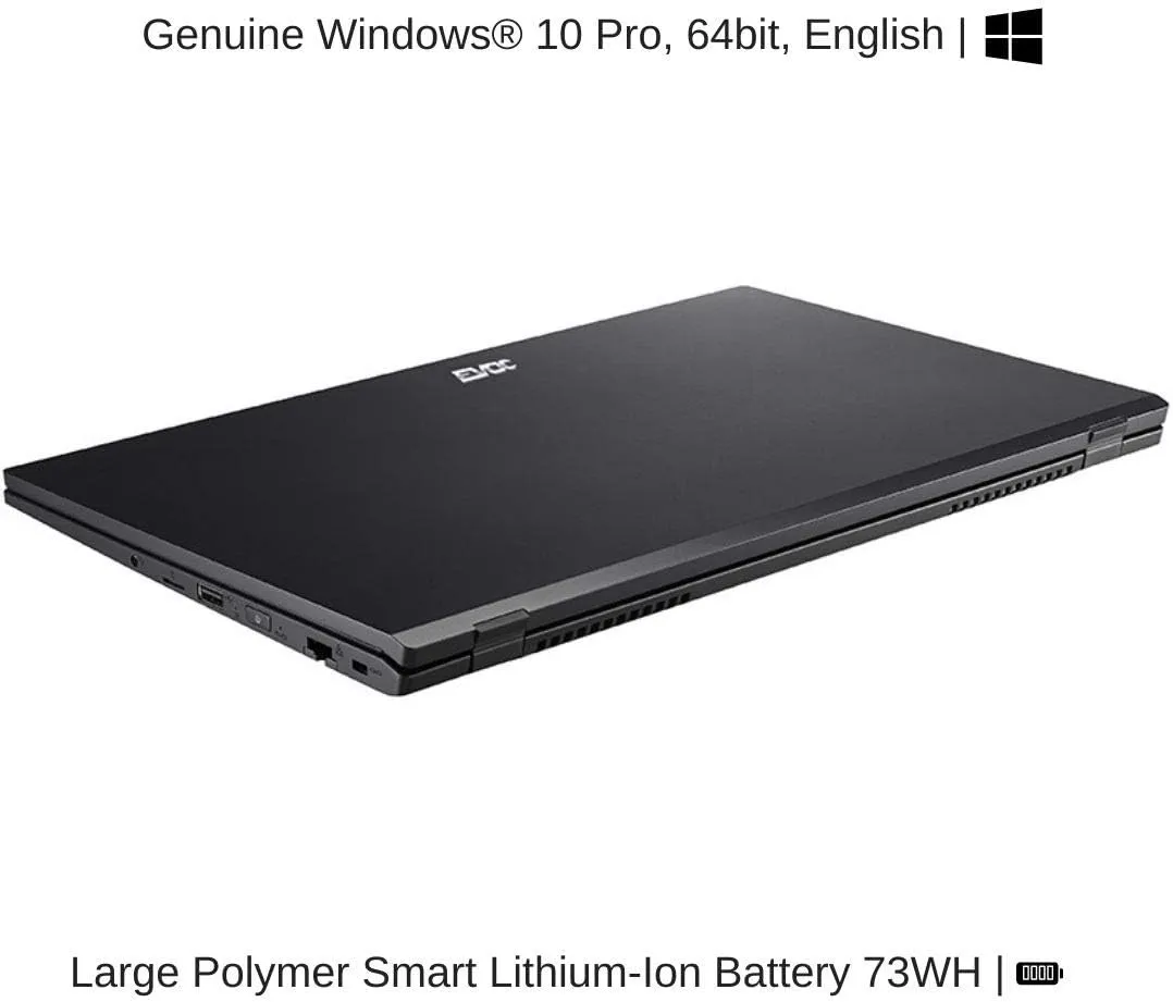 HIDevolution EVOC High Performance Systems N5501B (NS50MU) 15.6" FHD, 1.2 GHz i7-1165G7, Intel Iris Xe, 32 GB 3200MHz RAM, 16 TB PCIe SSD