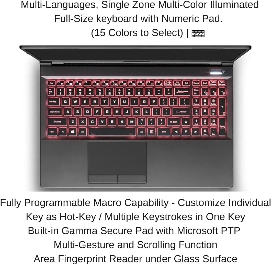HIDevolution EVOC High Performance Systems PC503C (PC50HS) 15.6" FHD 144Hz, 2.3 GHz i7-11800H, RTX 3080, 16 GB 3200MHz RAM, 1 TB PCIe SSD