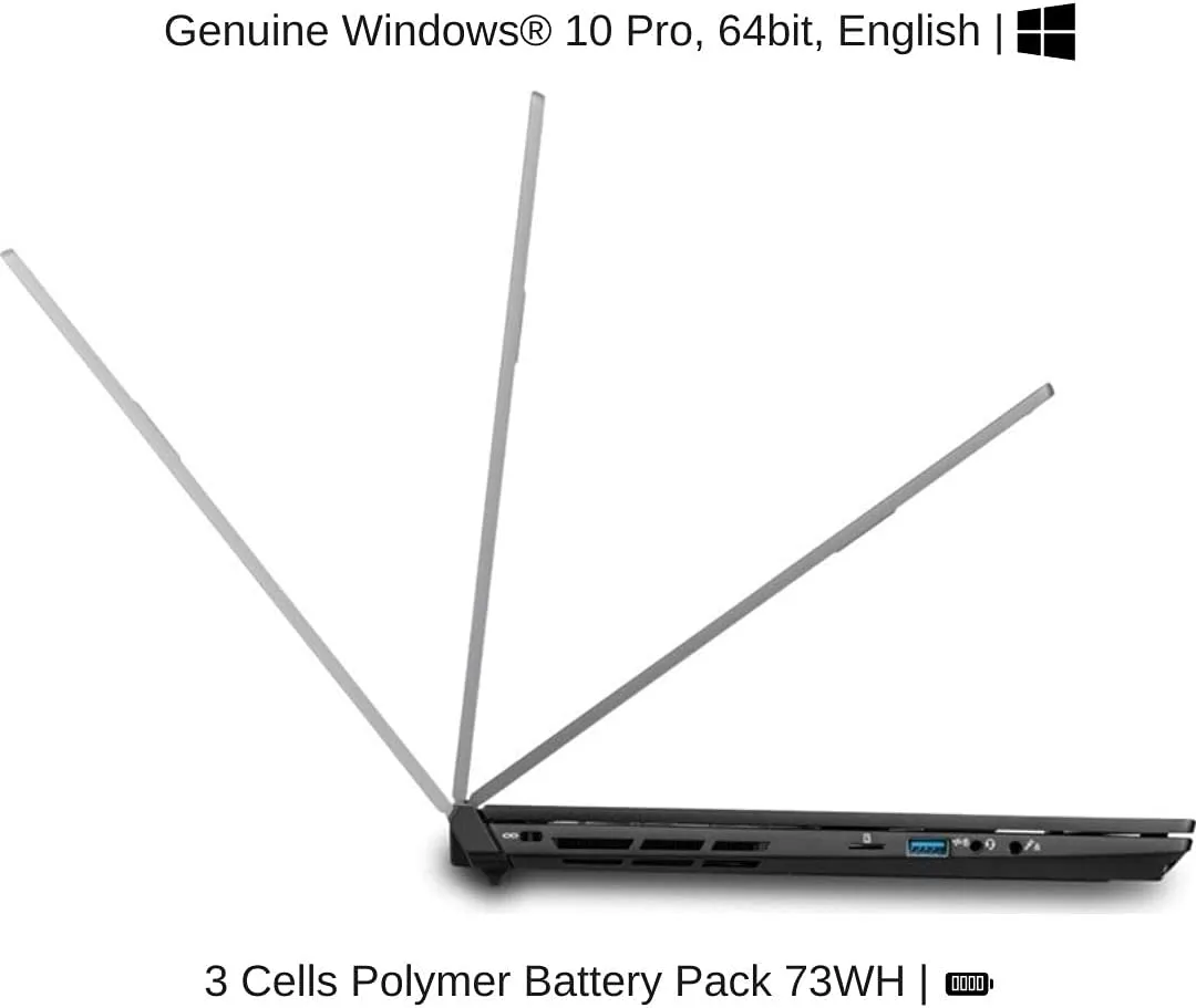 HIDevolution EVOC High Performance Systems PC503C (PC50HS) 15.6" FHD 144Hz, 2.3 GHz i7-11800H, RTX 3080, 16 GB 3200MHz RAM, 1 TB PCIe SSD