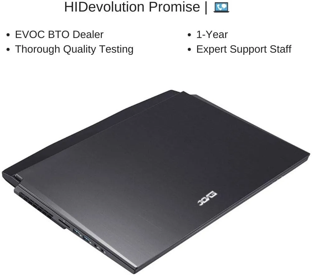 HIDevolution EVOC High Performance Systems X1702O (X170KM-G) 17.3" UHD, 3.5 GHz i9-11900K, RTX 3080, 32 GB 3200MHz RAM, 2 TB PCIe SSD