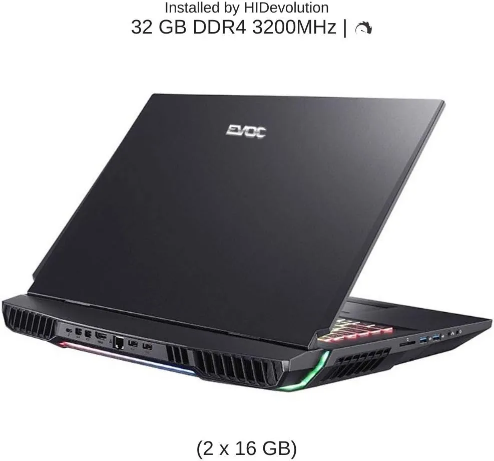 HIDevolution EVOC High Performance Systems X1702O (X170KM-G) 17.3" UHD, 3.5 GHz i9-11900K, RTX 3080, 32 GB 3200MHz RAM, 2 TB PCIe SSD