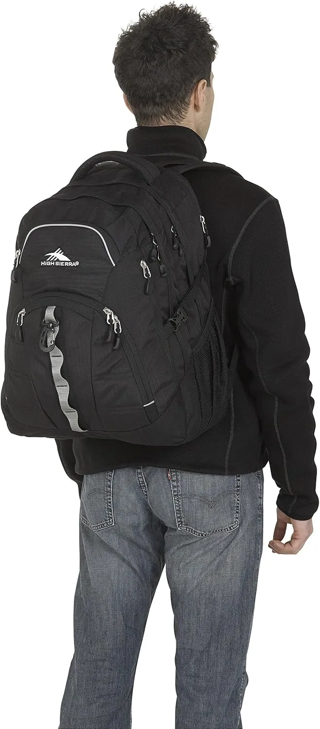 High Sierra Access 2.0 Laptop Backpack, Black, One Size