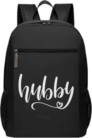 Hubby Travel Laptop Backpack, Business Anti Theft Slim Sturdy Laptops Backpacks, College Computer Bag Gift for Men & Women Fits 17 Inch Notebook,Black
