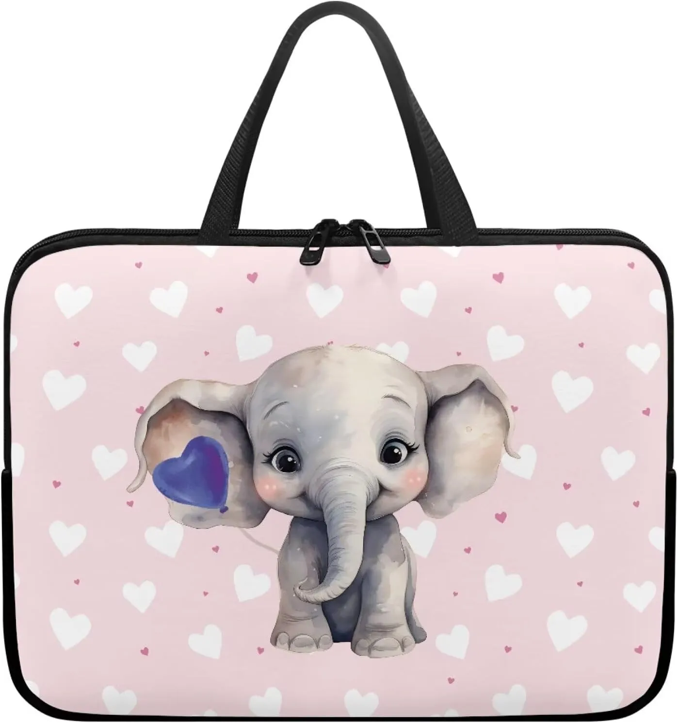 HUGS IDEA Computer Bag Laptop Sleeve Carrying Case with Handle Zipper Notebook Messenger Briefcase