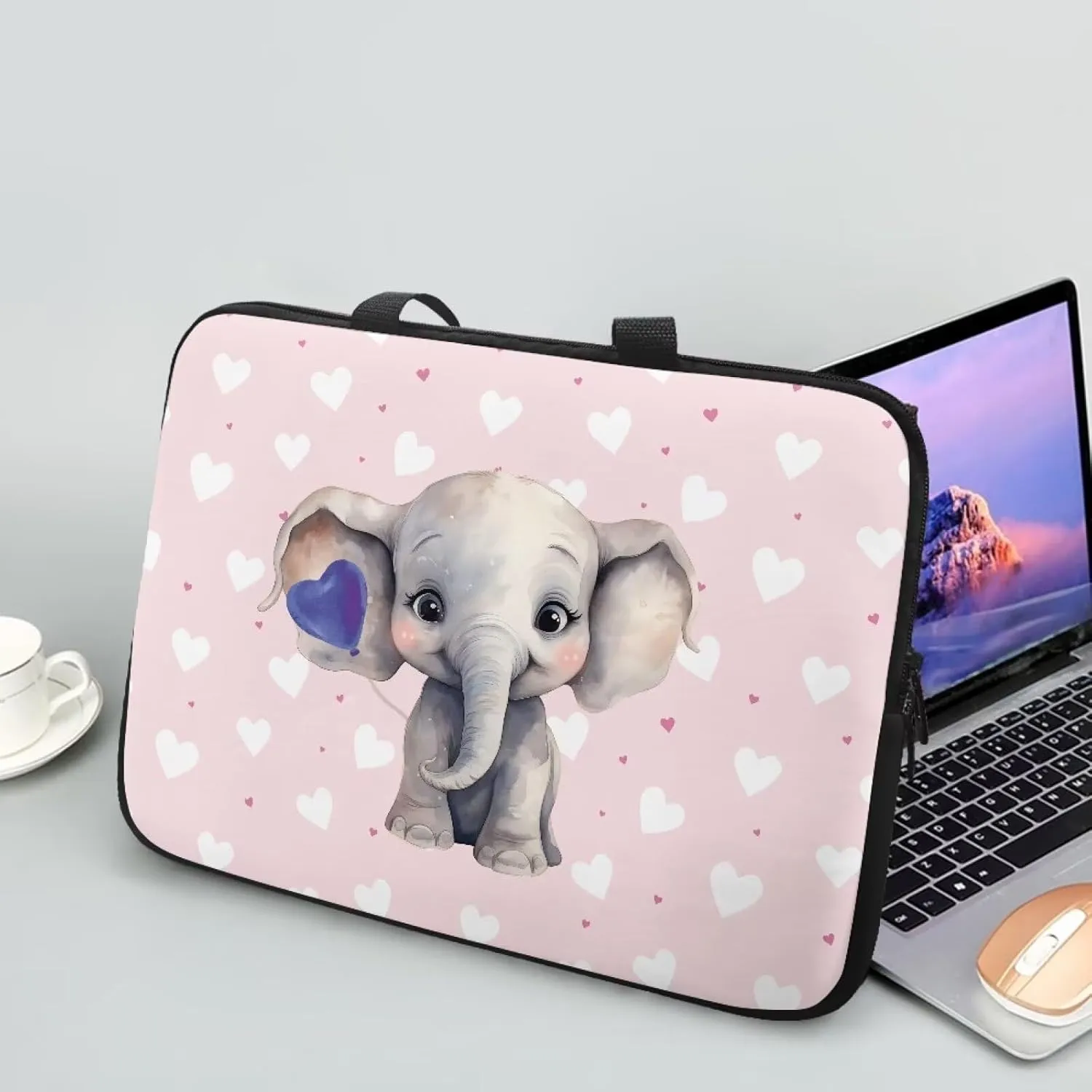 HUGS IDEA Computer Bag Laptop Sleeve Carrying Case with Handle Zipper Notebook Messenger Briefcase