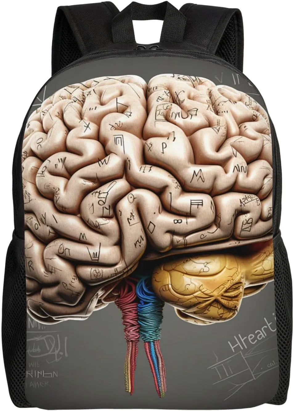 Human Brain Travel Backpack for Women Men Large Laptop Bag 16.1Inch College Bag Casual Daypack