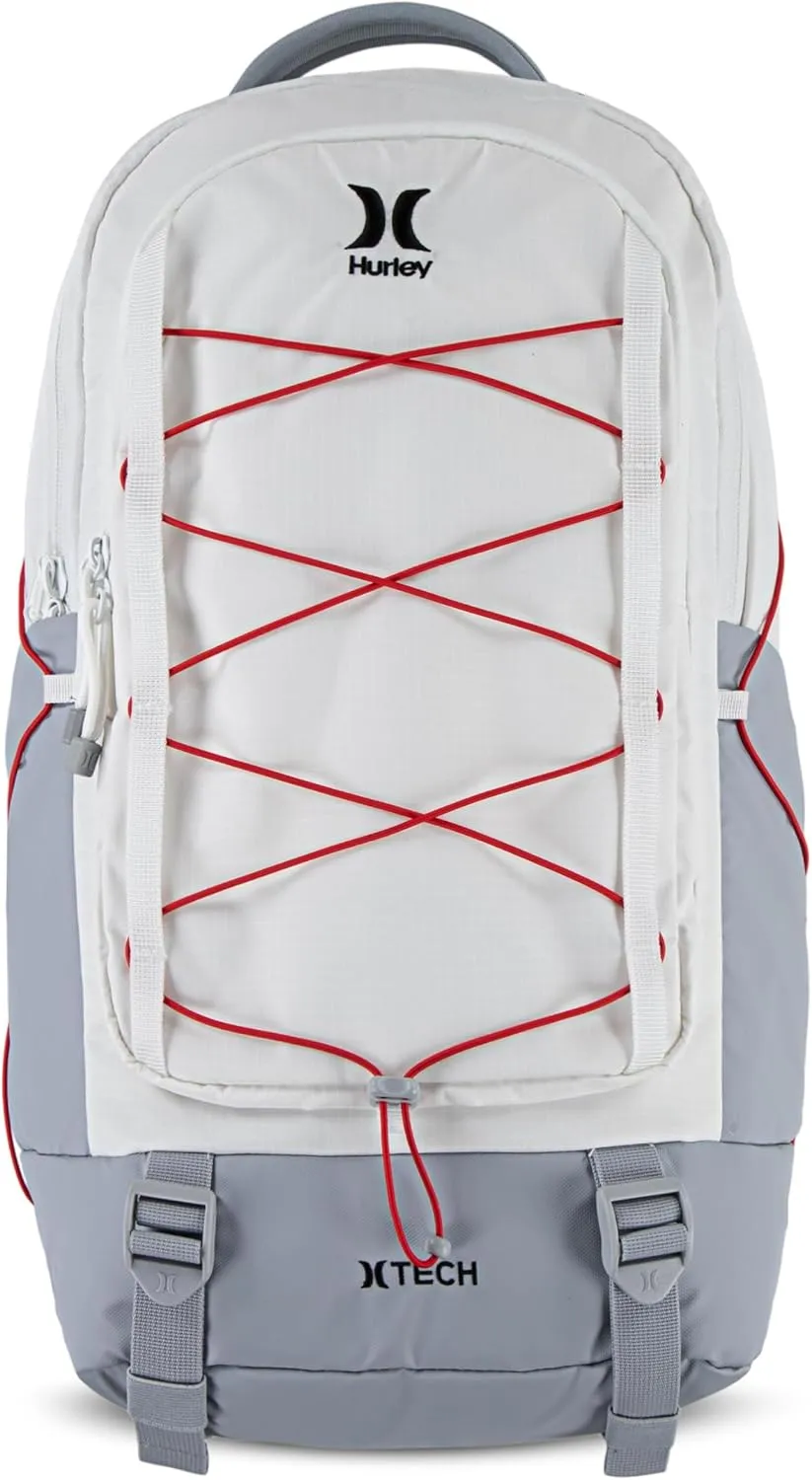 Hurley Men's Commuter Travel Backpack, White, One Size