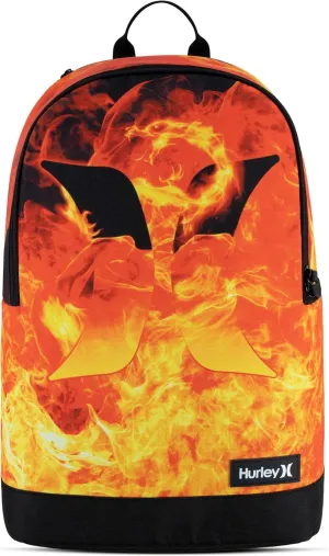 Hurley Men's Graphic Backpack, Fire, One Size