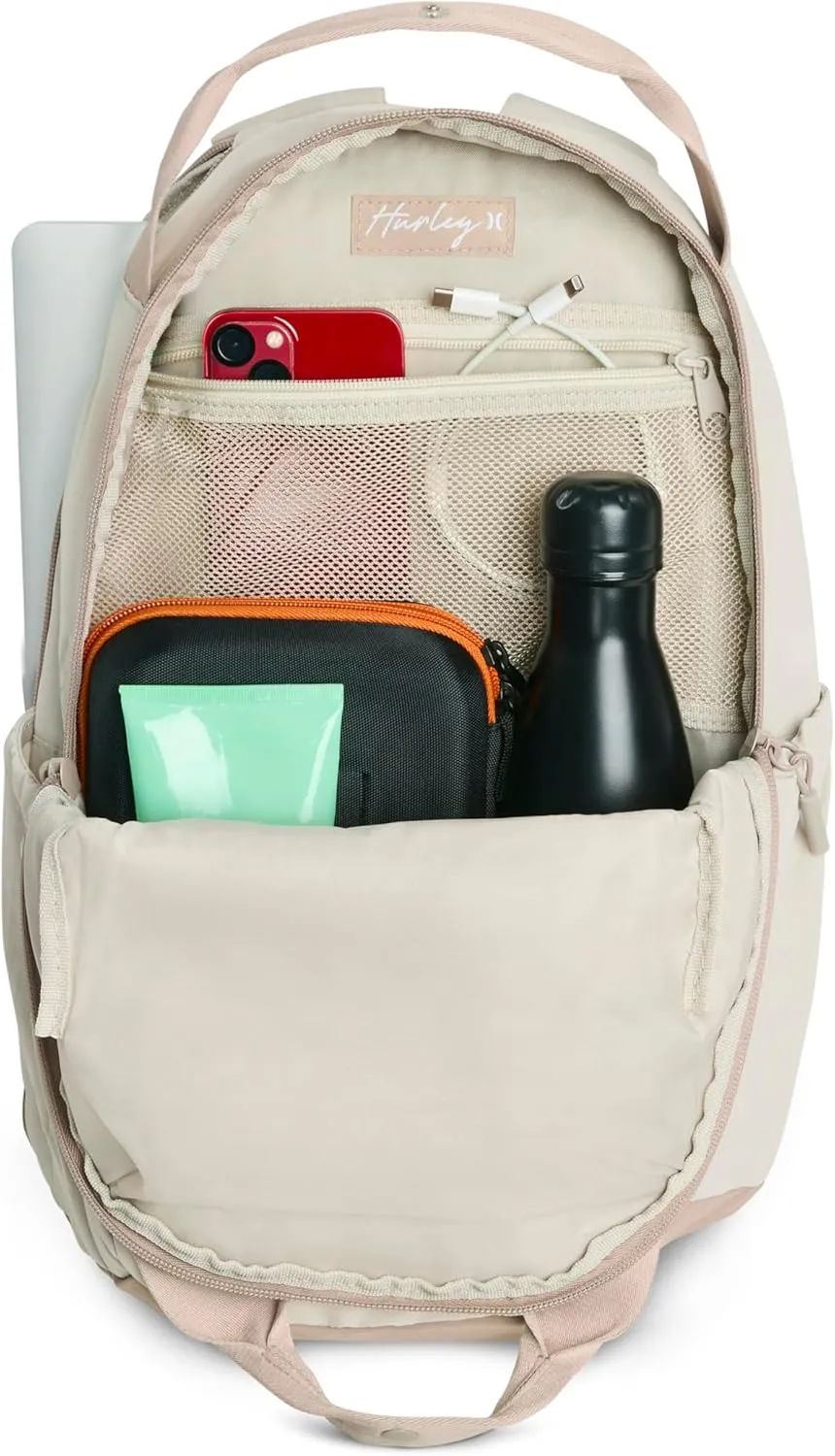 Hurley Women's Gym Backpack, Light Lavender, One Size