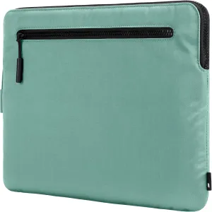Incase Compact Laptop Sleeve with Flight Nylon - 13-inch MacBook/Laptop & iPad/Tablet Sleeve - Faux Fur Lining, Lightweight, Durable, Weather Resistant, Slip Pocket for Accessories - Desert Green