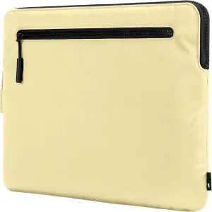 Incase Compact Laptop Sleeve with Flight Nylon - 13-inch MacBook/Laptop & iPad/Tablet Sleeve - Faux Fur Lining, Lightweight, Durable, Weather Resistant, Slip Pocket for Accessories - Lime Custard