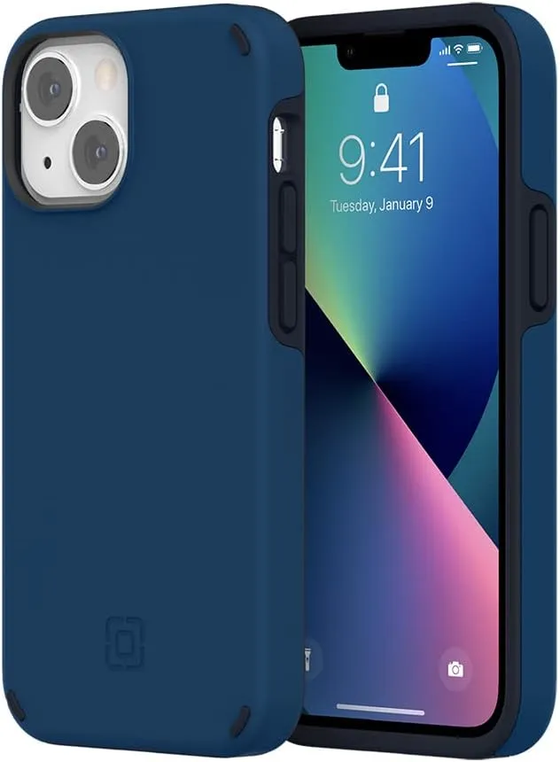 Incipio Duo Case Compatible with Apple iPhone 13 Mini [3.6 m Dropproof I MagSafe & Qi Wireless Charging Compatible I Extremely Robust Mobile Phone Case I Shock-Absorbing Case I Hybrid] Blue
