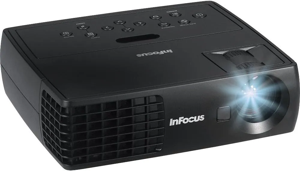 InFocus IN1112 Ultra Mobile Widescreen DLP Projector, 2.75 lbs, WXGA, 2200 Lumens (Renewed)
