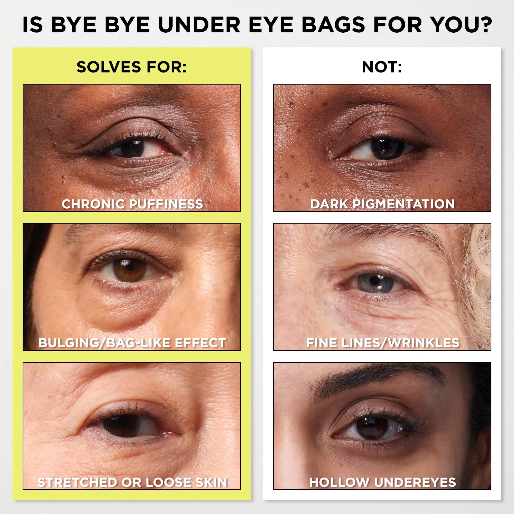 IT Cosmetics Bye Bye Under Eye Bags Treatment For Women & Men – Temporary Eye Bag Reducer & Undereye Corrector Depuffs, Tightens, Smooths & Reduces Look of Wrinkles & Fine Lines - 0.5 Fl. Oz