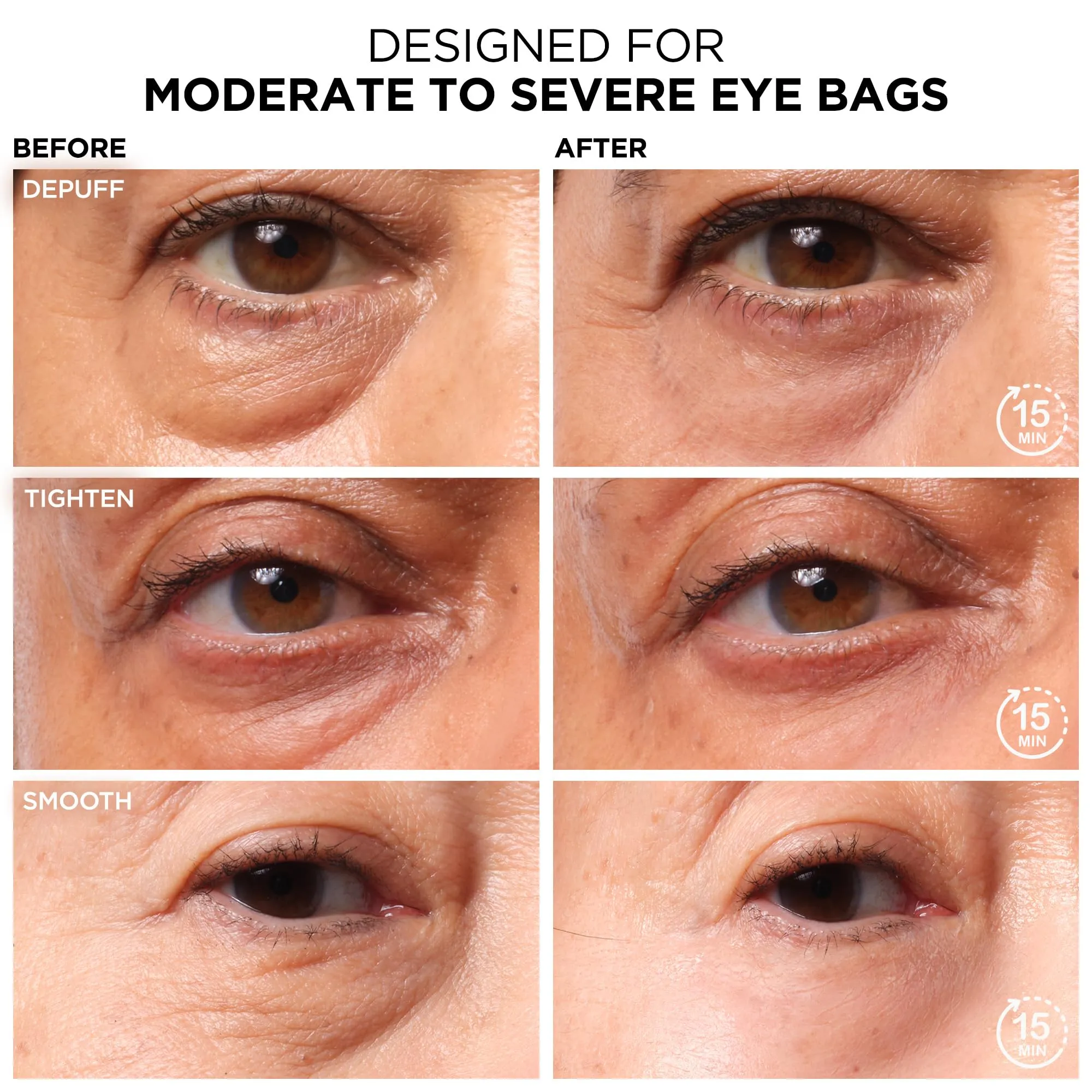 IT Cosmetics Bye Bye Under Eye Bags Treatment For Women & Men – Temporary Eye Bag Reducer & Undereye Corrector Depuffs, Tightens, Smooths & Reduces Look of Wrinkles & Fine Lines - 0.5 Fl. Oz