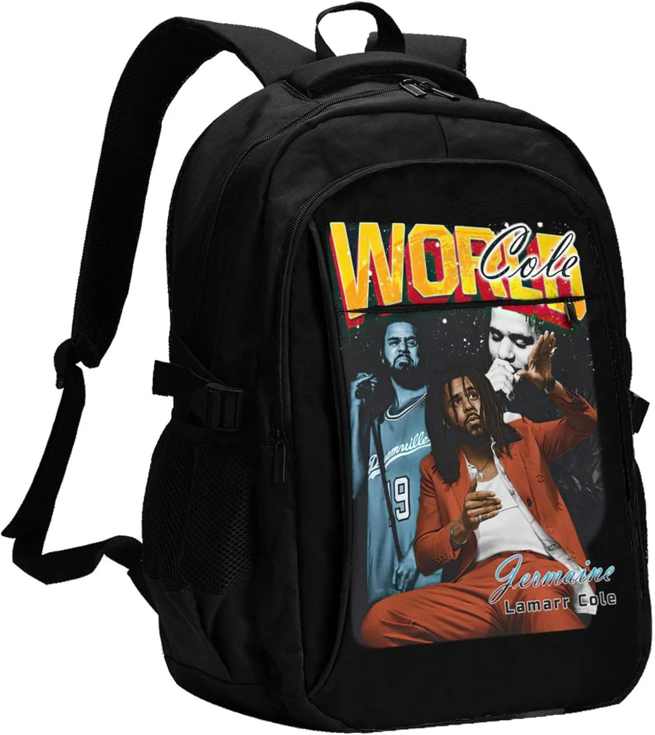 J Musics Cole Backpack with USB Charing Port Laptop Daypack Travel Bag Classic Laptop Backpack