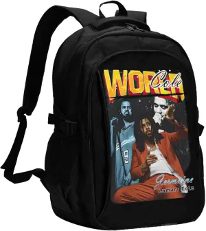 J Musics Cole Backpack with USB Charing Port Laptop Daypack Travel Bag Classic Laptop Backpack
