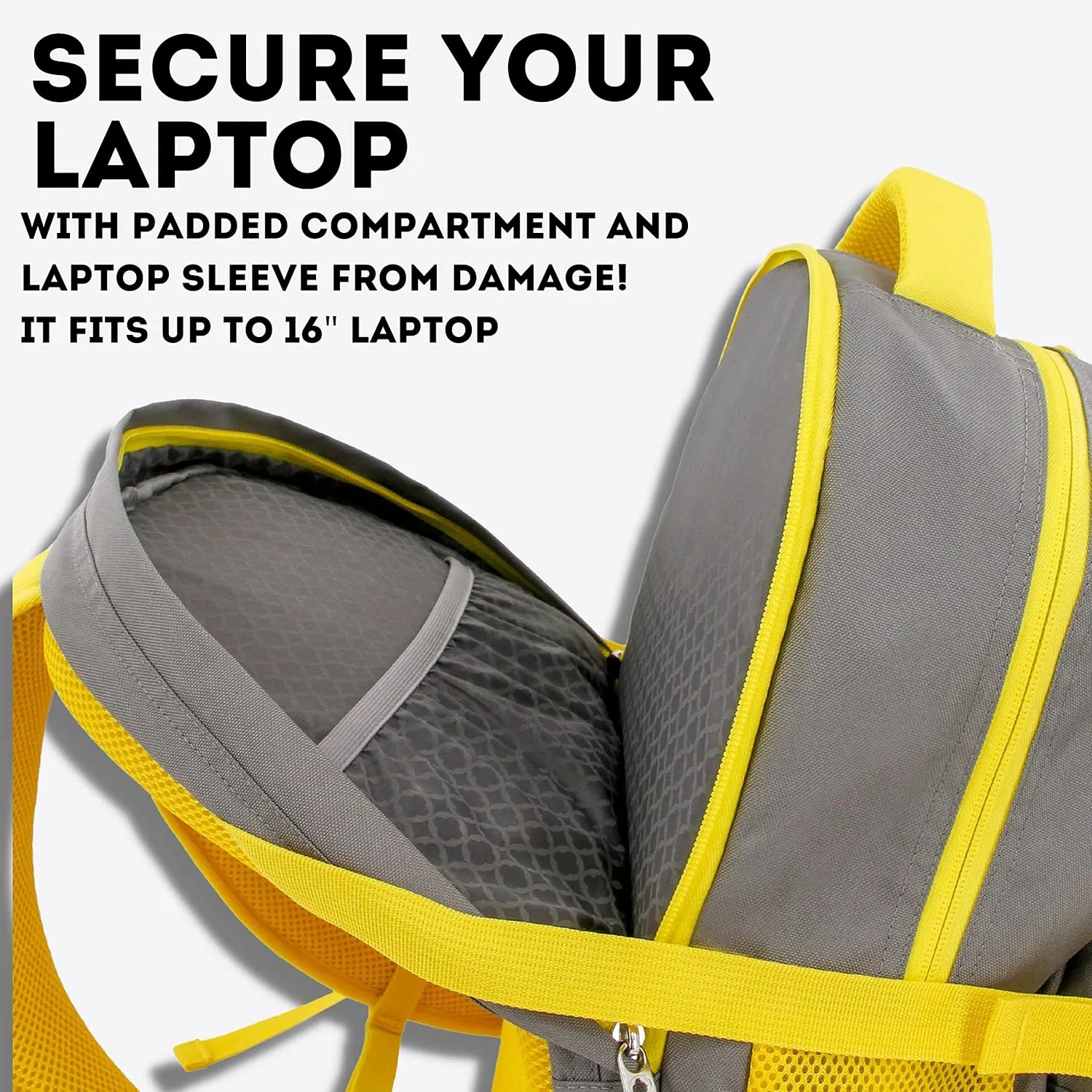 J World New York Atom Multi-compartment Laptop Backpack, Grey, One Size