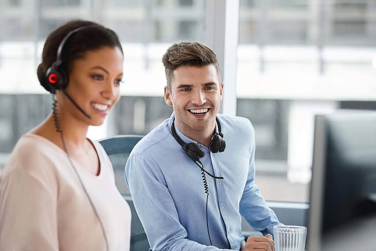 Jabra Engage 50 On-Ear Stereo Headset - Microsoft Certified Digital Headphones with Cable - Passive Noise Cancelling for Softphones and Web Clients - USB-C Cable - Black