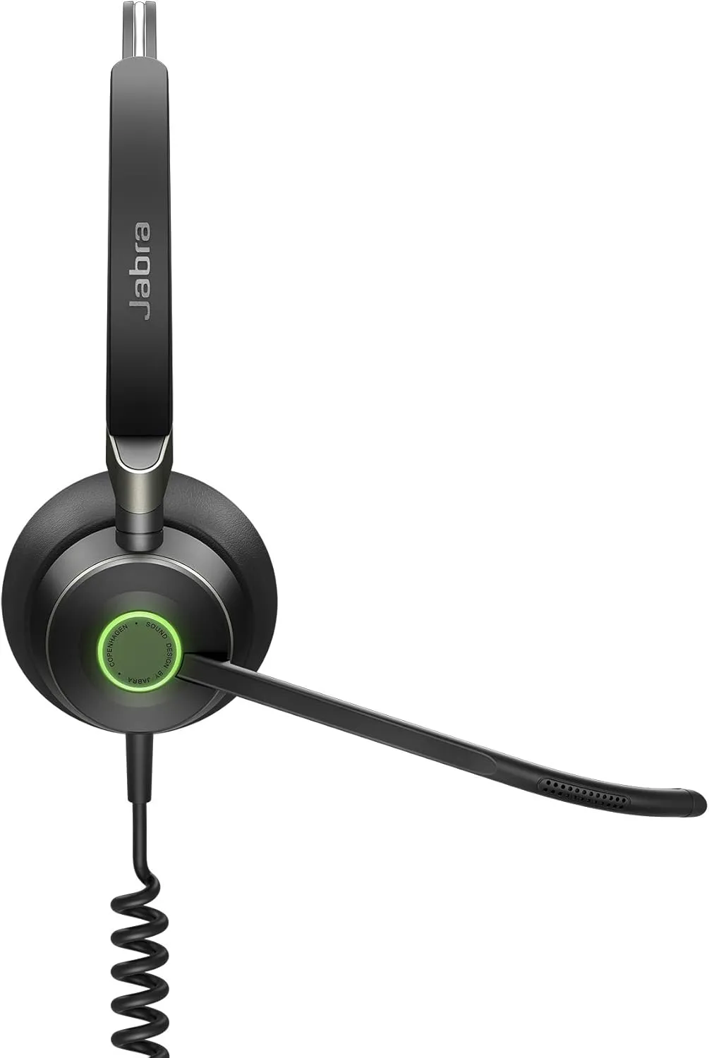 Jabra Engage 50 On-Ear Stereo Headset - Microsoft Certified Digital Headphones with Cable - Passive Noise Cancelling for Softphones and Web Clients - USB-C Cable - Black