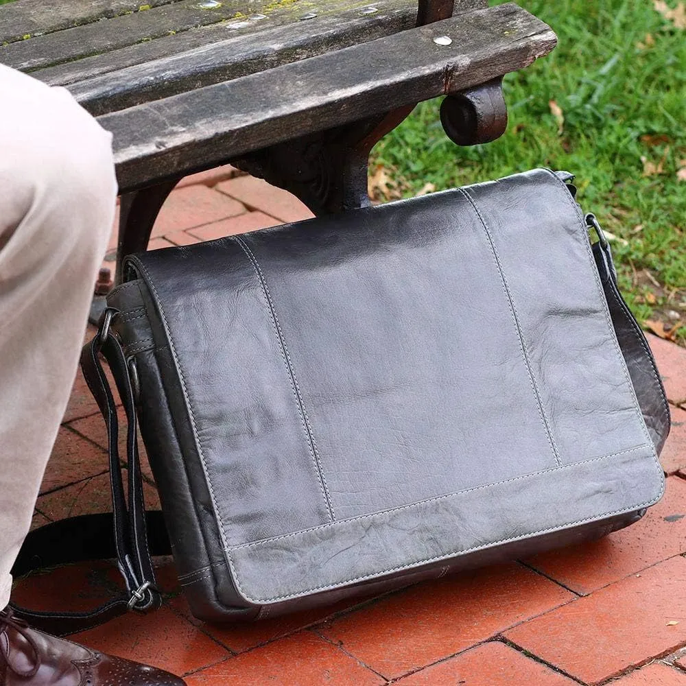 Jack Georges Voyager Full-Size Messenger Bag #7315