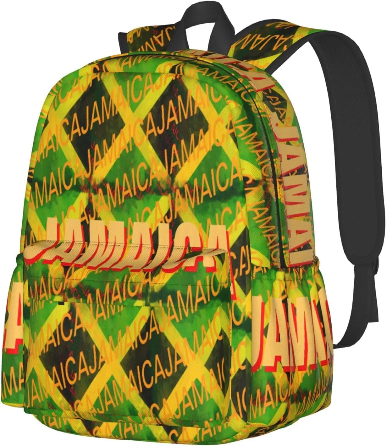 Jamaica Roots Jamaican Flag Laptop Backpack Work Travel Backpacks Business Rucksack Casual Outdoor Daypack with Adjustable Strap Bags for Sports Office Gym Hiking