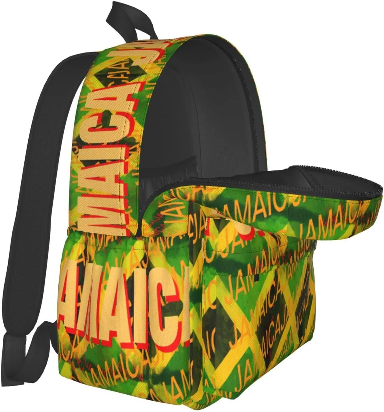 Jamaica Roots Jamaican Flag Laptop Backpack Work Travel Backpacks Business Rucksack Casual Outdoor Daypack with Adjustable Strap Bags for Sports Office Gym Hiking