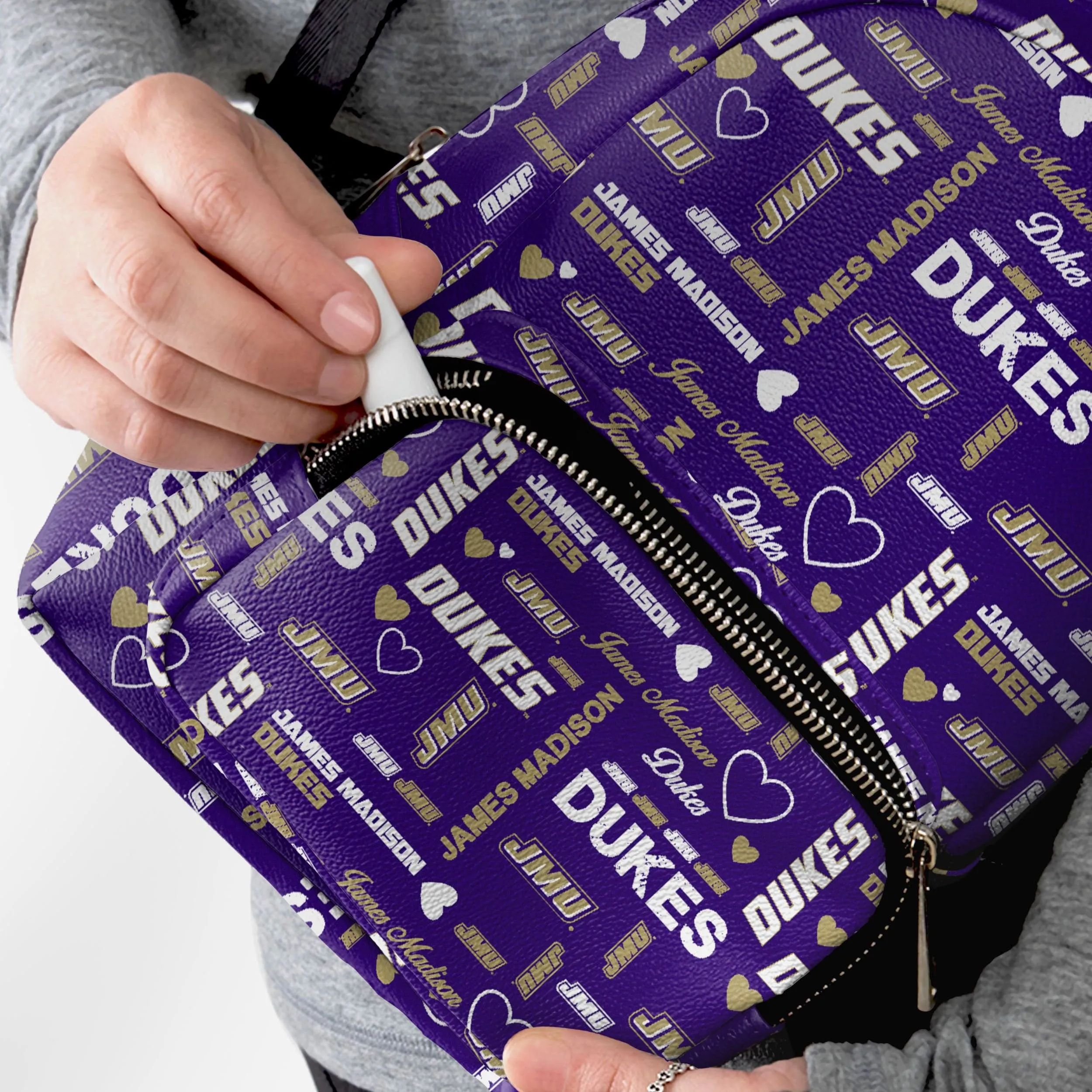 James Madison Dukes Logo Love Mini Backpack