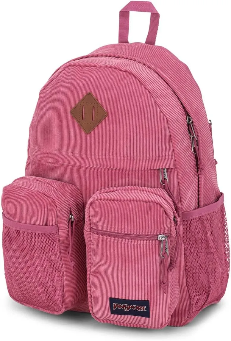 JanSport Granby Remix Backpack - Work, Travel, or Laptop Bookbag, Mauve Haze Corduroy