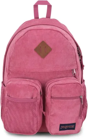 JanSport Granby Remix Backpack - Work, Travel, or Laptop Bookbag, Mauve Haze Corduroy