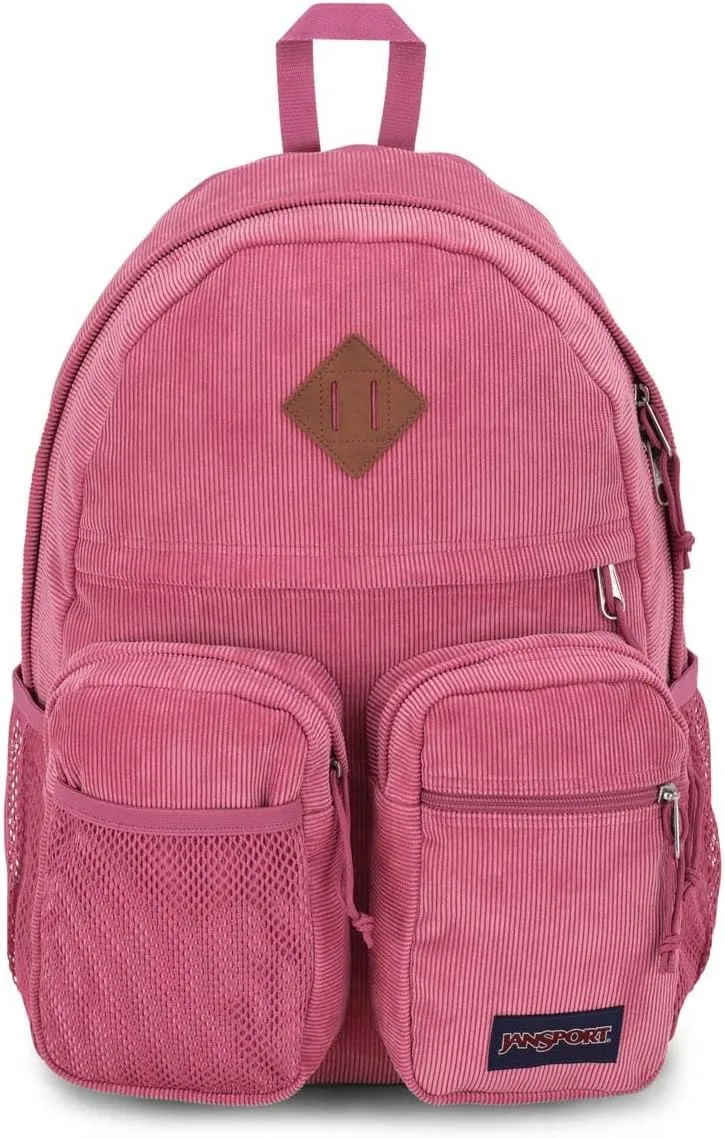 JanSport Granby Remix Backpack - Work, Travel, or Laptop Bookbag, Mauve Haze Corduroy