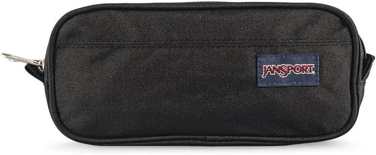 JanSport Large Accessory Pouch - Secure Storage Space for Pens, Power Cords, Pencil Case, Ideal For Everyday need, 1.3L, Navy