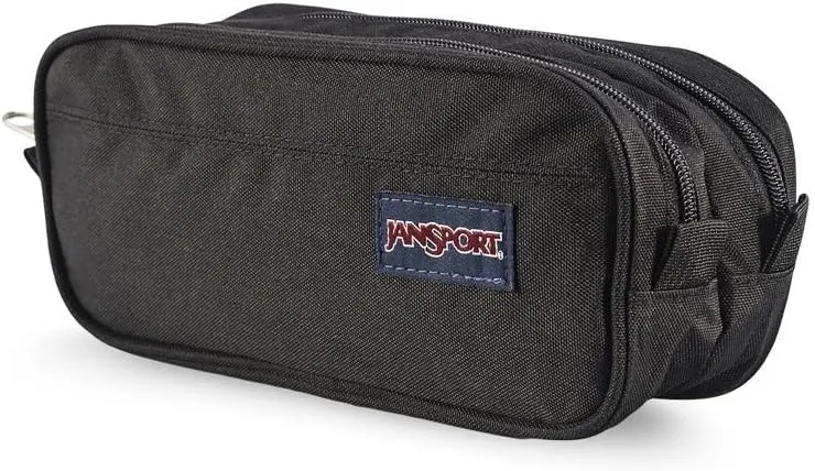 JanSport Large Accessory Pouch - Secure Storage Space for Pens, Power Cords, Pencil Case, Ideal For Everyday need, 1.3L, Navy