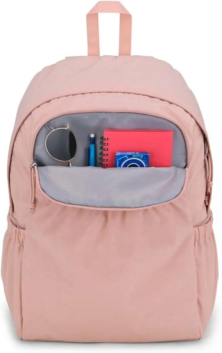 JanSport Slouch Pack - Fully Padded Back Panel - Comfortable and Ideal Storage - Misty Rose