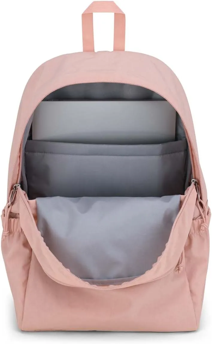 JanSport Slouch Pack - Fully Padded Back Panel - Comfortable and Ideal Storage - Misty Rose