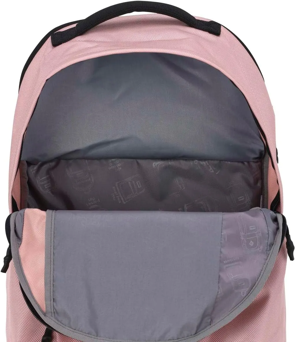 JanSport Station Pack – Large Backpack with Side Access Padded Laptop Sleeve, Dual Water Bottle Pockets, and Organizer Loft Pocket, Misty Rose