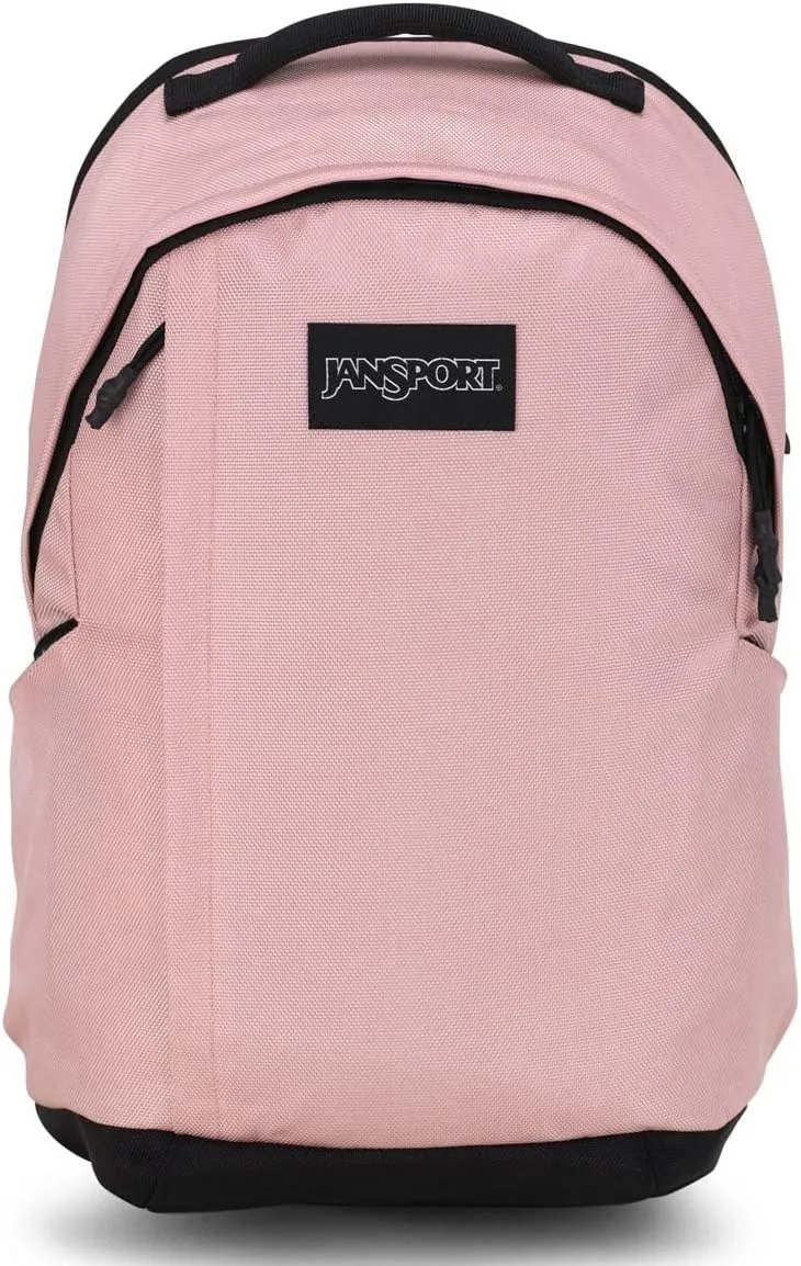 JanSport Station Pack – Large Backpack with Side Access Padded Laptop Sleeve, Dual Water Bottle Pockets, and Organizer Loft Pocket, Misty Rose