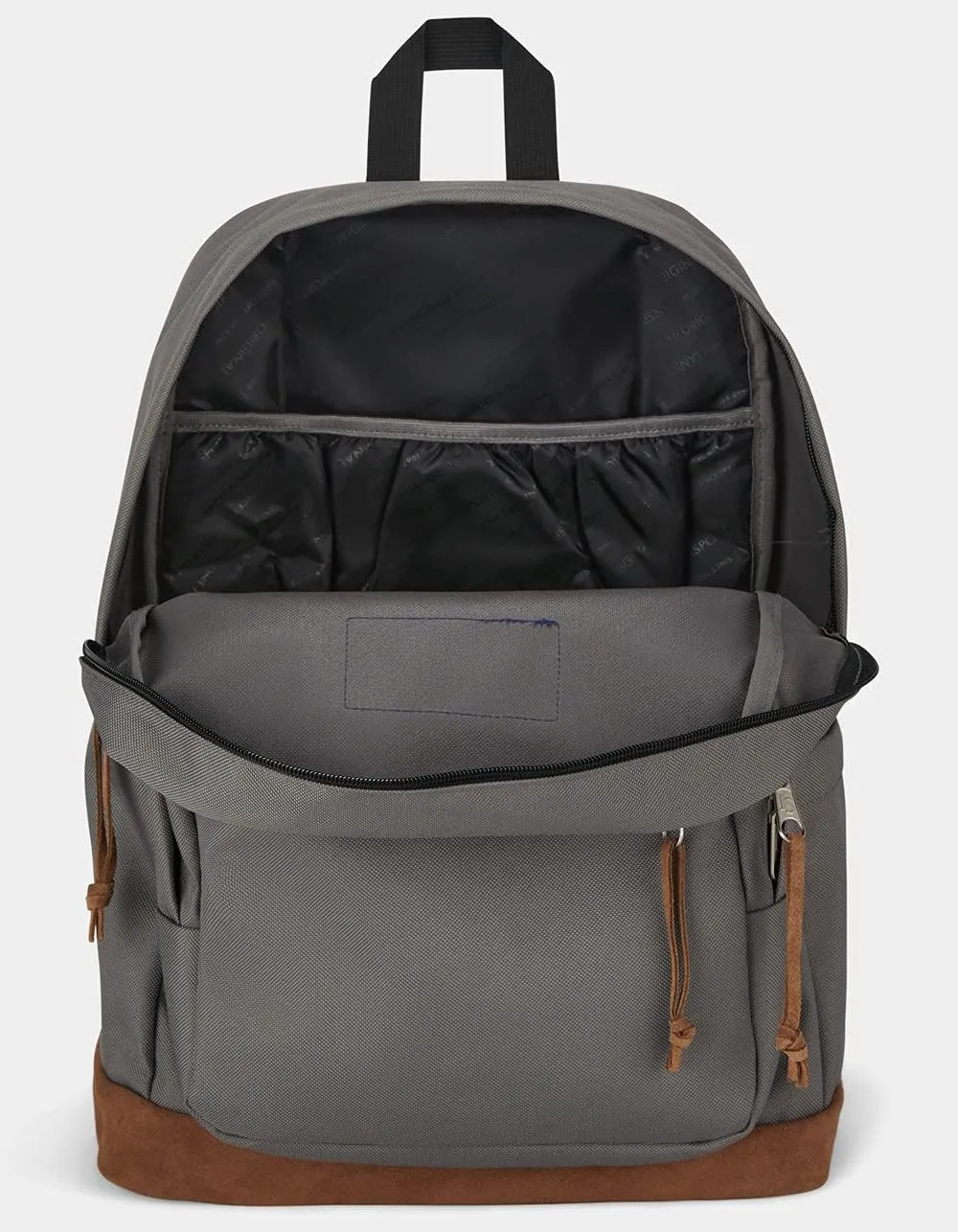 JanSport SuperBreak Plus Backpack with Padded 15-inch Laptop Sleeve and Integrated Bottle Pocket - Spacious and Durable Daypack for Work and Travel - Graphite Grey