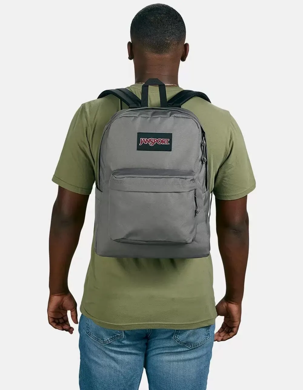 JanSport SuperBreak Plus Backpack with Padded 15-inch Laptop Sleeve and Integrated Bottle Pocket - Spacious and Durable Daypack for Work and Travel - Graphite Grey