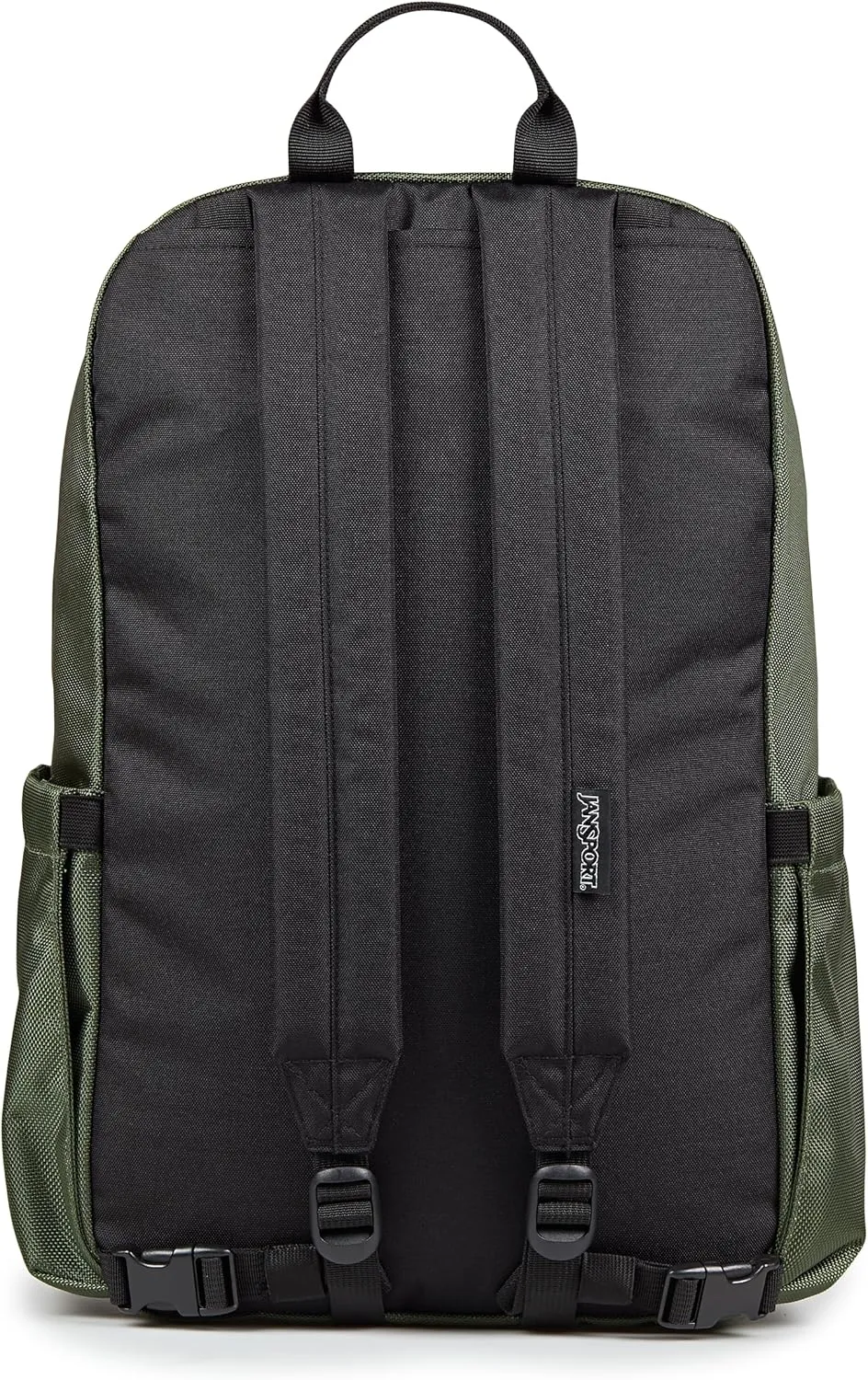 JanSport Venture Daypack – Travel Pack With Large Main Compartment, Padded Laptop Sleeve, Dual Water Bottle Pockets, and Attachment Buckles, Cargo Green