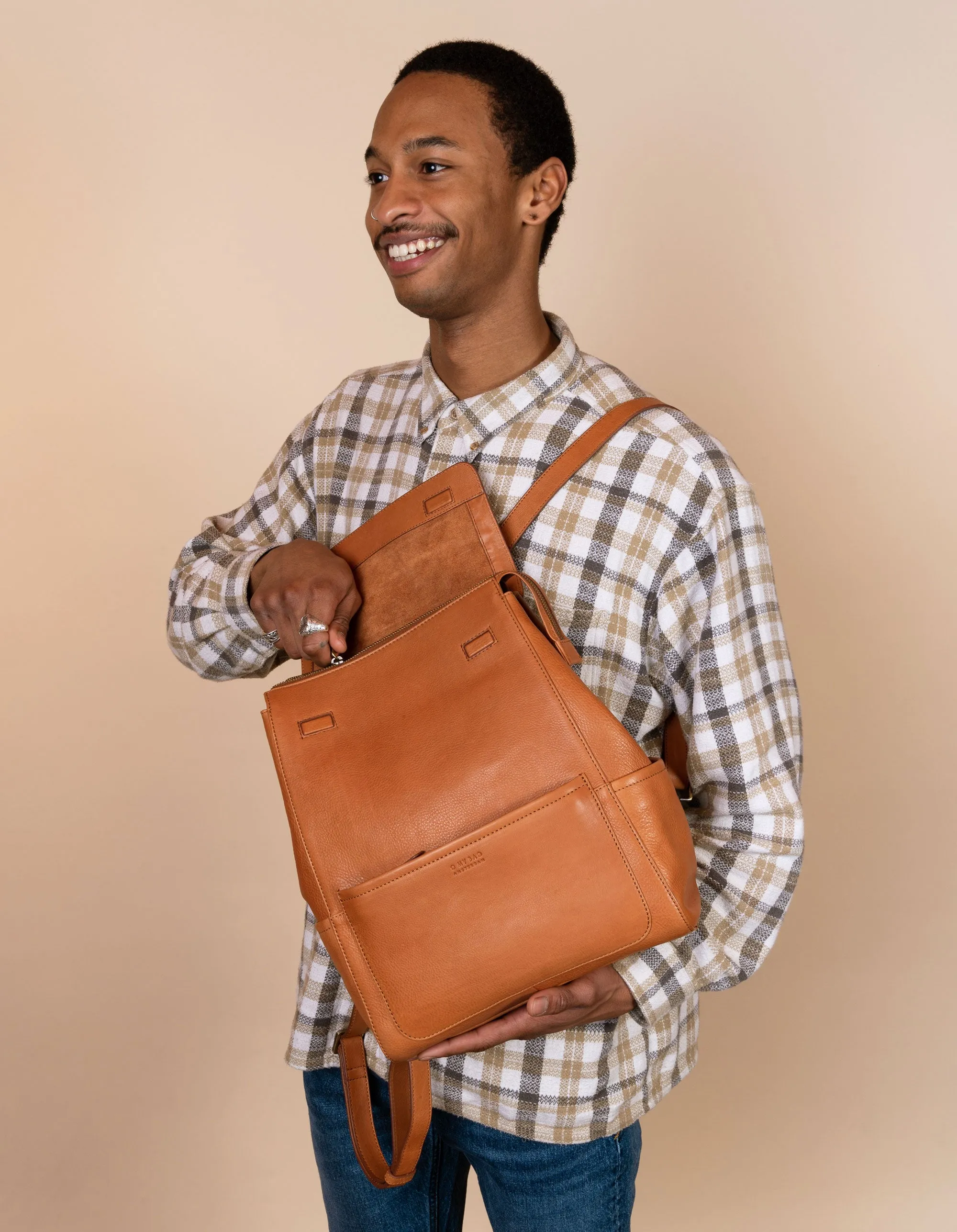 Jean Backpack - Wild Oak Soft Grain Leather
