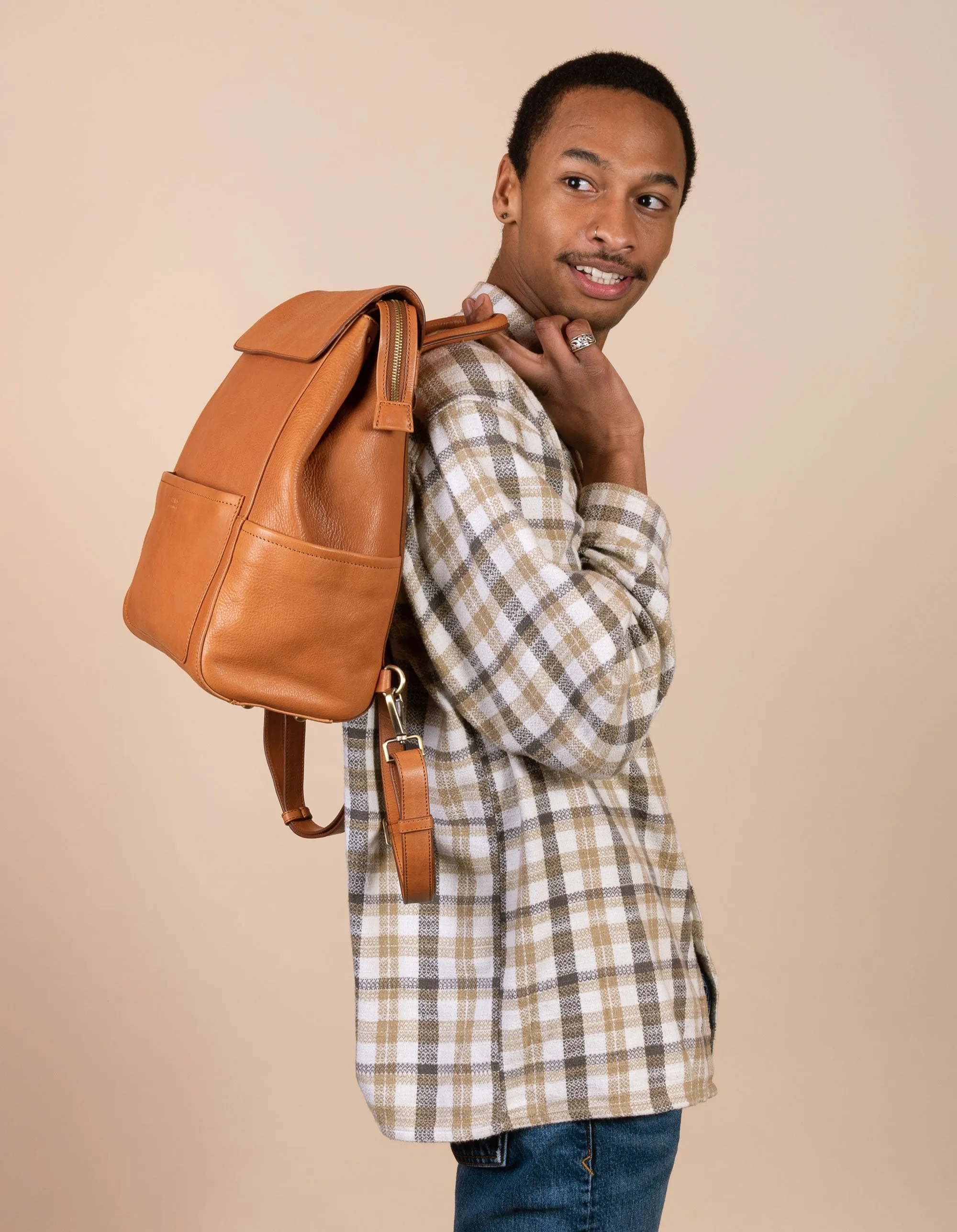 Jean Backpack - Wild Oak Soft Grain Leather
