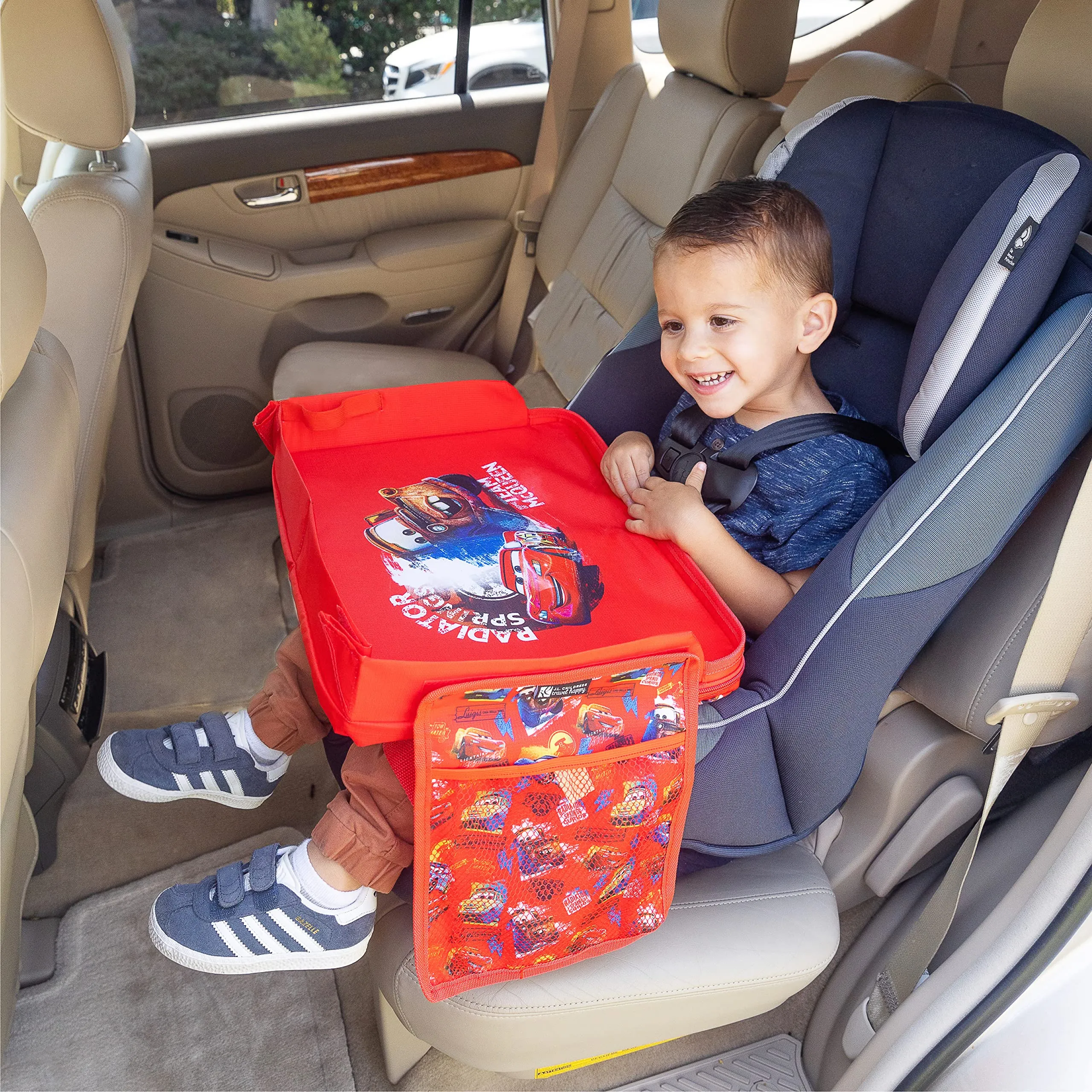 J.L. Childress Disney Baby by 3-in-1 Travel Tray & iPad Tablet Holder, Car Seat Lap Tray for Toddlers & Kids